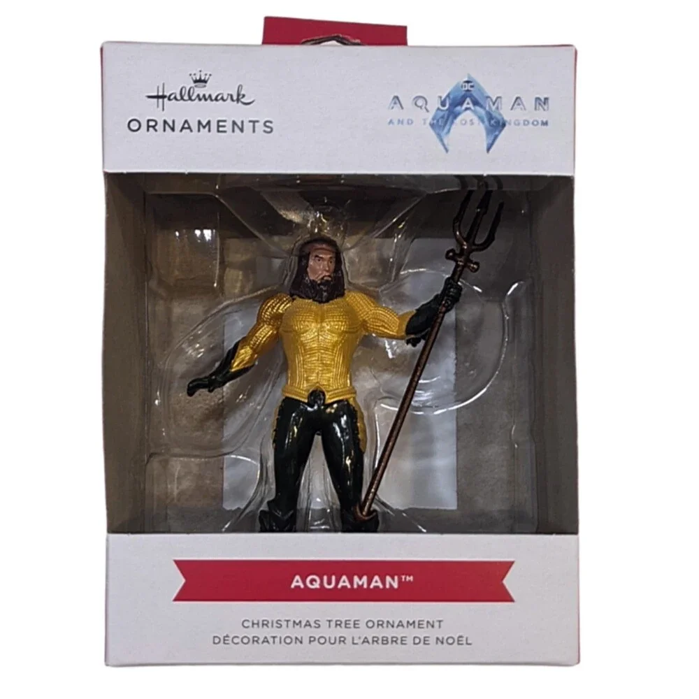 New Hallmark Aquaman and the Lost Kingdom Christmas Ornament 2022 DC Comics NIB